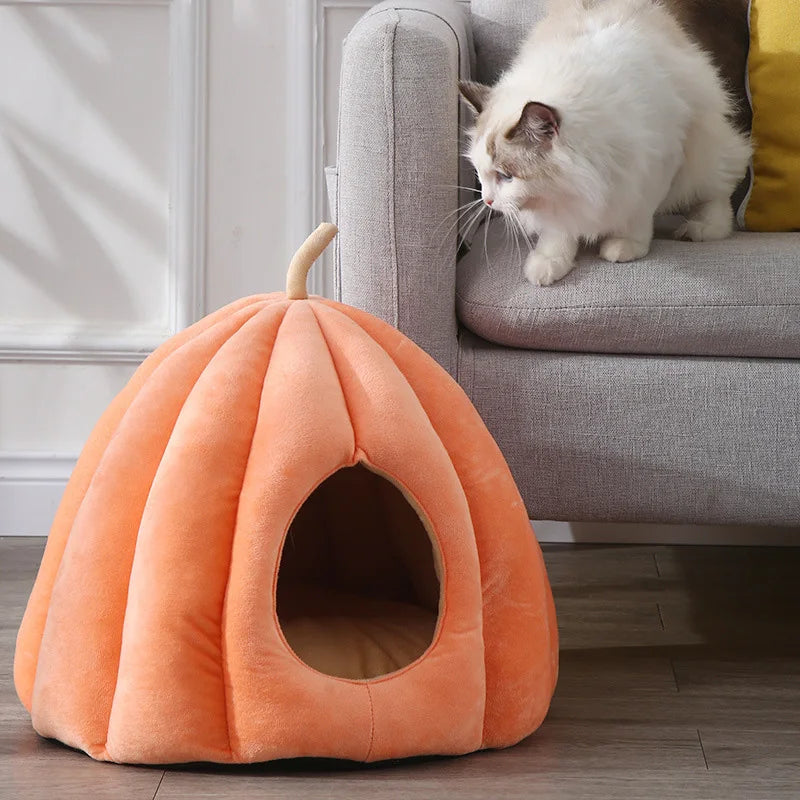 Pumpkin Cat Cushion – Cozy Charming Comfort for Your Cat