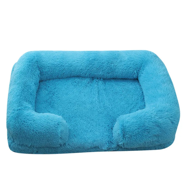 Coussin chien XXL bleu