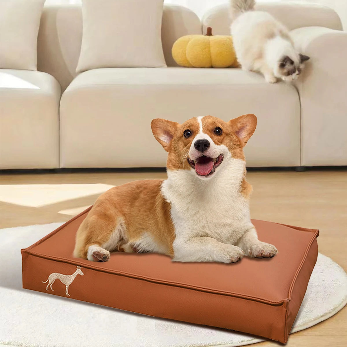 Waterproof Luxury Dog Cushion – Stylish Comfort for Your Pet